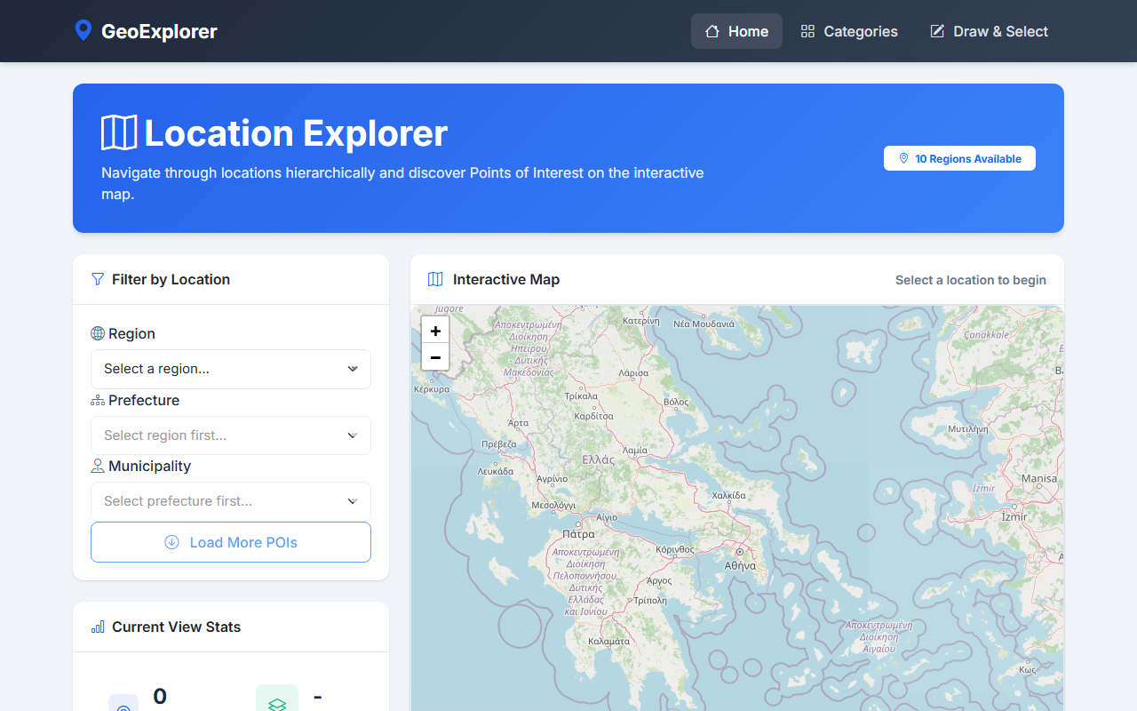 Screenshot of GeoExplorer